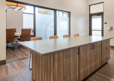 True West Beef island of staff kitchen